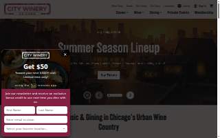 City Winery Chicago website
