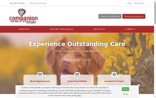 Companion Animal Hospital River North website