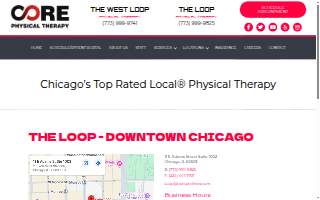 Core Physical Therapy - The Loop website