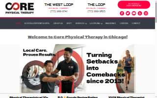 Core Physical Therapy - West Loop website