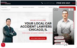 Costa Ivone Injury Lawyers - Chicago website