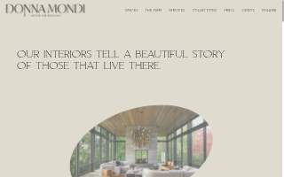 Donna Mondi Interior Design website