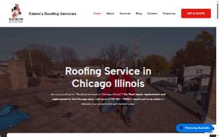 Edwin's Roofing and Gutters PLLC website