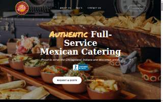 El Siete Catering website
