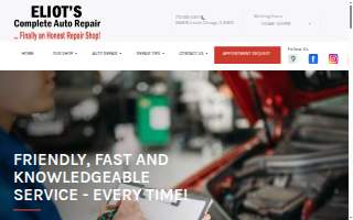 Eliot's Complete Auto Repair website