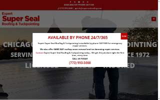 Expert Super Seal Roofing & Tuckpointing website