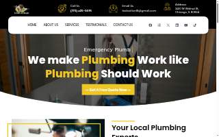 Fast Action Plumbing website
