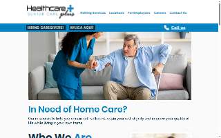 Healthcare Plus Caregivers website
