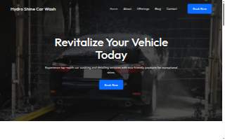 Hydro Shine Car Wash website