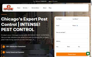INTENSE! Pest Control website