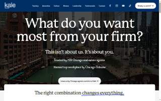Kale Realty website