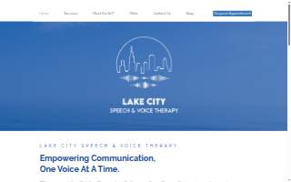 Lake City Speech and Voice Therapy of Chicago website