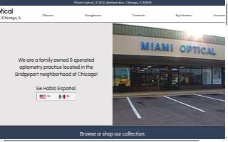 Miami Optical website