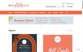 Monarch Thrift Shop of North Chicago website