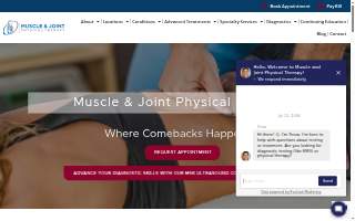 Muscle & Joint Physical Therapy website