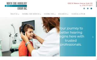 North Side Audiology Group of Chicago website