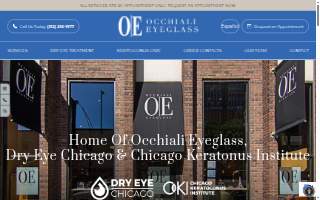 Occhiali Eyeglass, Chicago Keratoconus Institute, Dry Eye Chicago, Robert E. Lopez, OD website