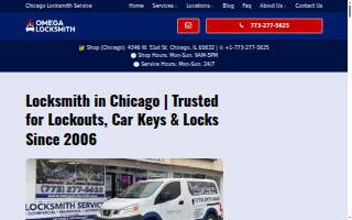 Omega Locksmith of Chicago website