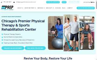 PREP Performance Physical Therapy Center - Chicago website