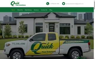 Quick Pest Solutions website