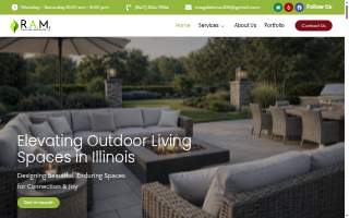 R.A.M. landscape & patio design LLC. website