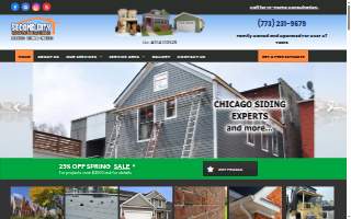 Second City Roofing & Exteriors website