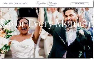 Signature Catering by Ovy website