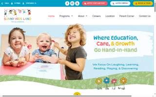 Sunny Kids Land Early Learning Center website