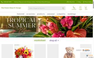 The Flower Shop of Chicago website
