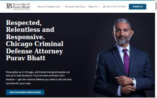 The Law Office of Purav Bhatt website