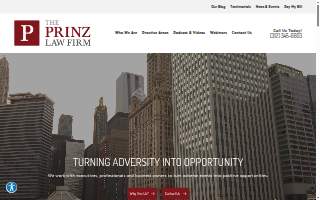 The Prinz Law Firm website