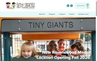 Tiny Giants Early Learning Center website