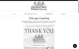 Unforgettable Edibles Catering website