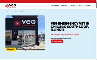 VEG ER for Pets of Chicago website