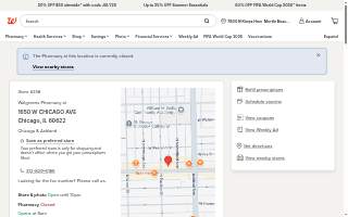 Walgreens of Chicago website