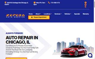 Zepeda Auto Service website