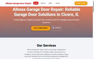 Allmax Garage Door Repair website