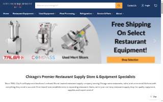 City Food Equipment - Chicago, IL - New & Used Restaurant Equipment, Kitchen Supply Store website
