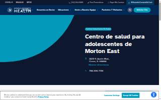 Cook County Health Morton East Adolescent Health Center website