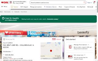 CVS Pharmacy of Collinsville website
