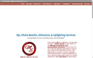 McMusic Events website
