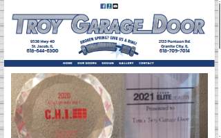 Troy Garage Door Inc. of Glen Carbon website