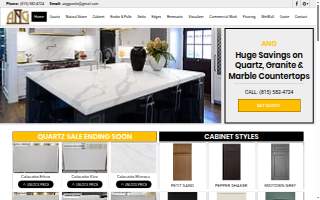 ANG Granite And Cabinets website