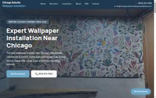 Chicago Suburbs Wallpaper Installation website