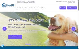 Crest Hill Animal Hospital website