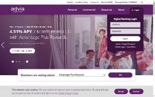 Advia Credit Union of Crystal Lake website