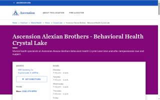 Ascension Alexian Brothers - Behavioral Health Crystal Lake website