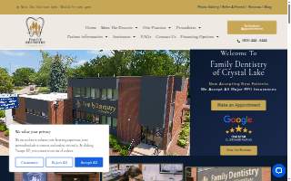 Family Dentistry of Crystal Lake website