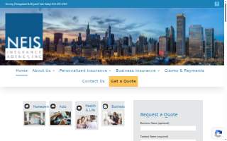 Neis Insurance Agency website