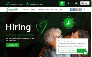 Sahara Home Care of Loves Park website